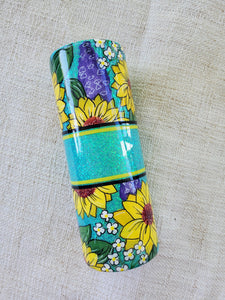 Hand Painted Sunflowers - 20oz Skinny