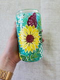 Sunflower Snow globe Tumbler - 16 oz