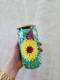 Sunflower Snow globe Tumbler - 16 oz