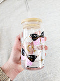 16oz Celestial Butterflies Glass Can