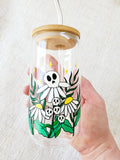 16oz Spooky Garden  - Glass Can