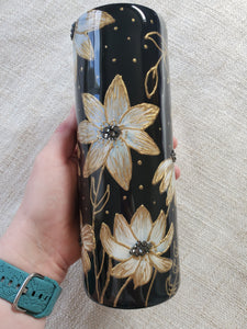 Gold Flowers - 20oz Skinny