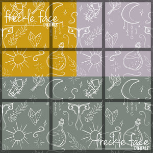 Witchy Doodles - Seamless Patterns Bundle