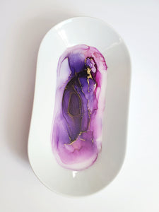 Purple/Pink Trinket Dish