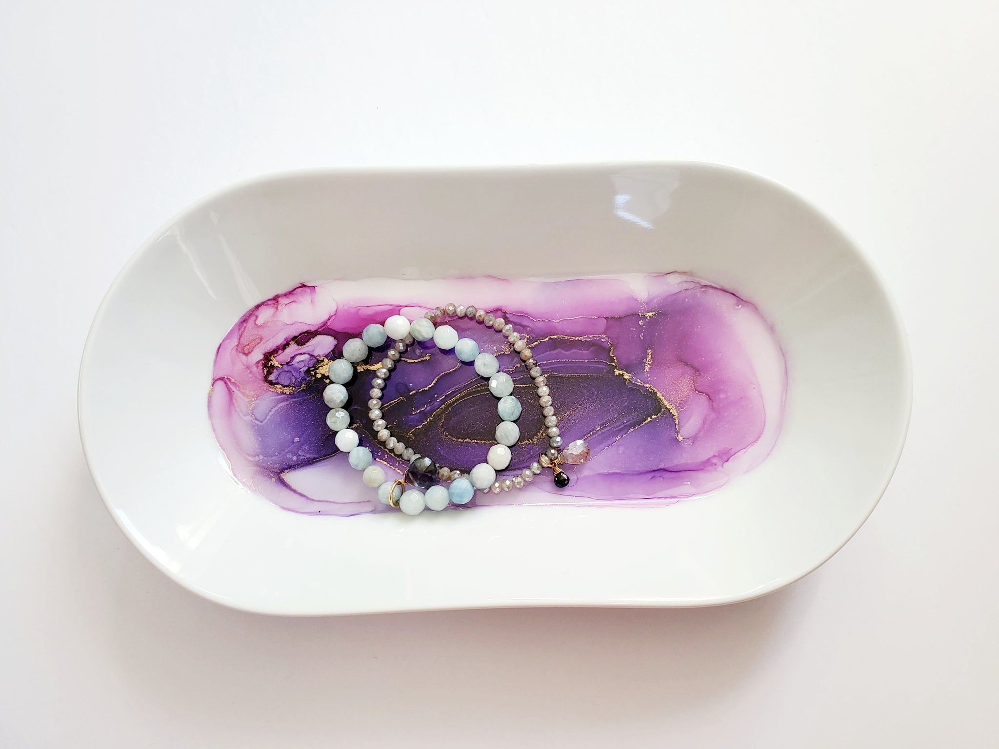 Purple/Pink Trinket Dish