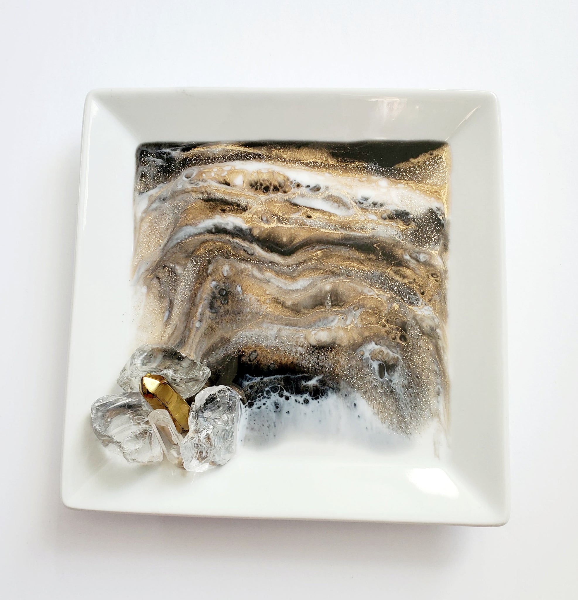 Black/Gold Trinket Dish #2