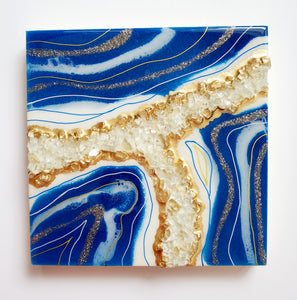 Blue and Gold Geode