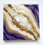 Purple and Gold Geode