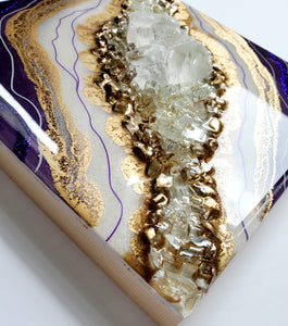 Purple and Gold Geode