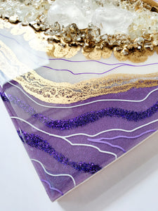 Purple and Gold Geode