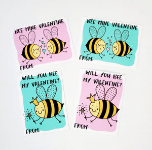 Set of 28 Bee Valentine's