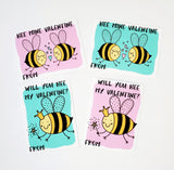 Set of 28 Bee Valentine's