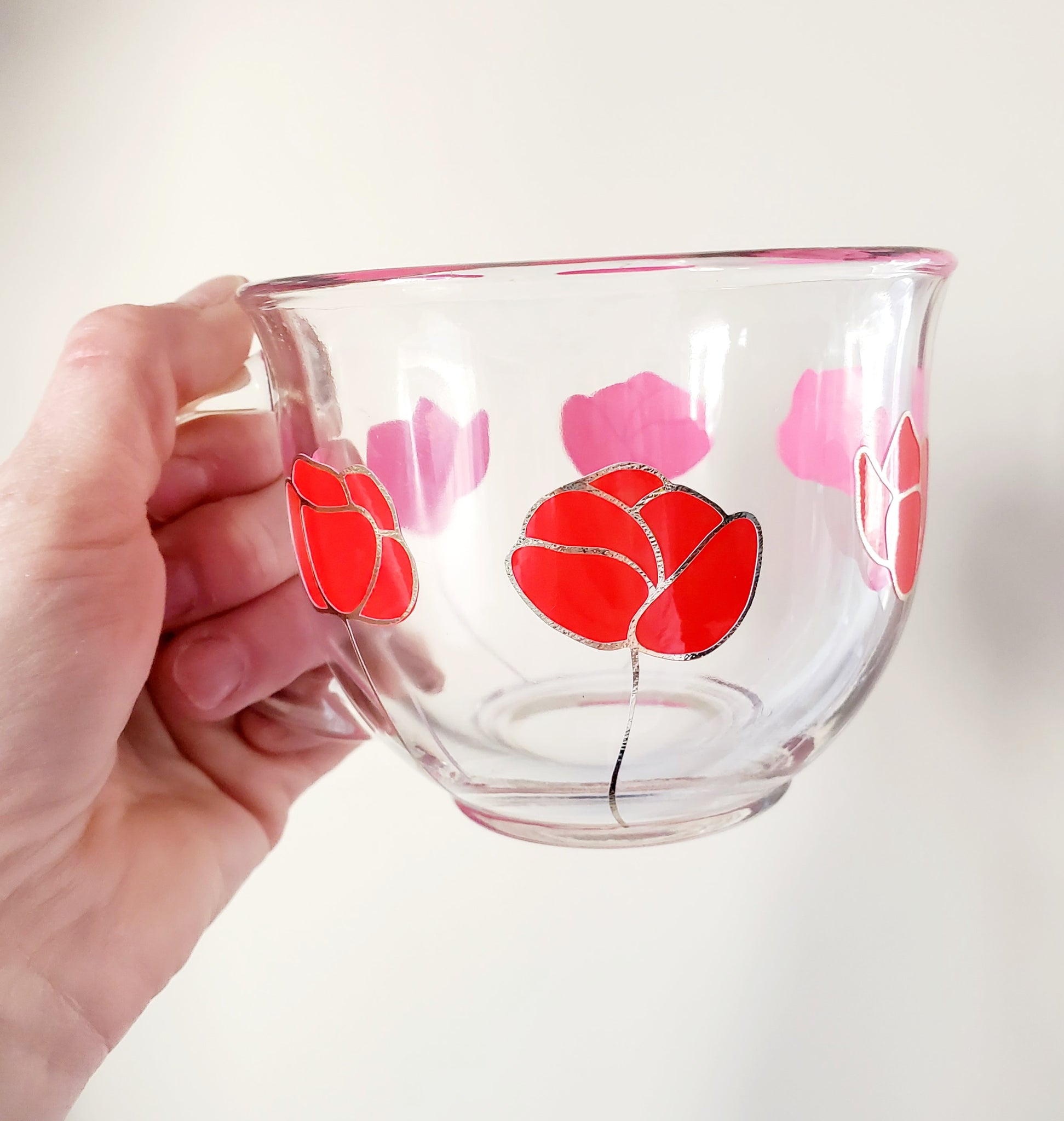 Color Change Flower Mug - Red to Pink