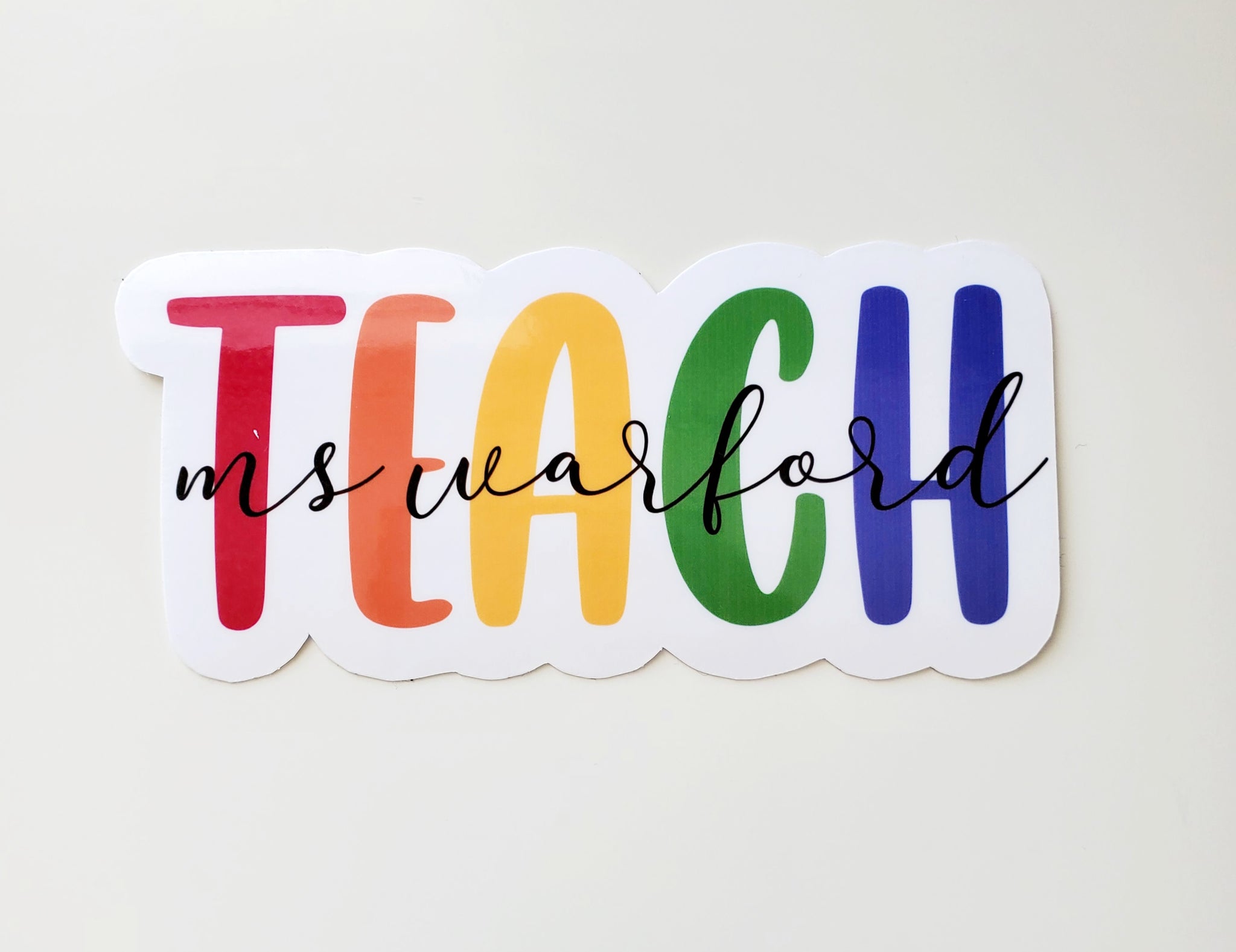 Personalized Teacher Sticker