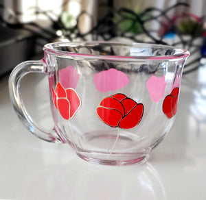 Color Change Flower Mug - Red to Pink