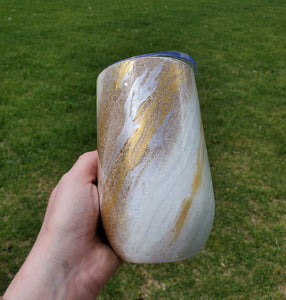 White and Gold Milky Way - 17oz Tumbler