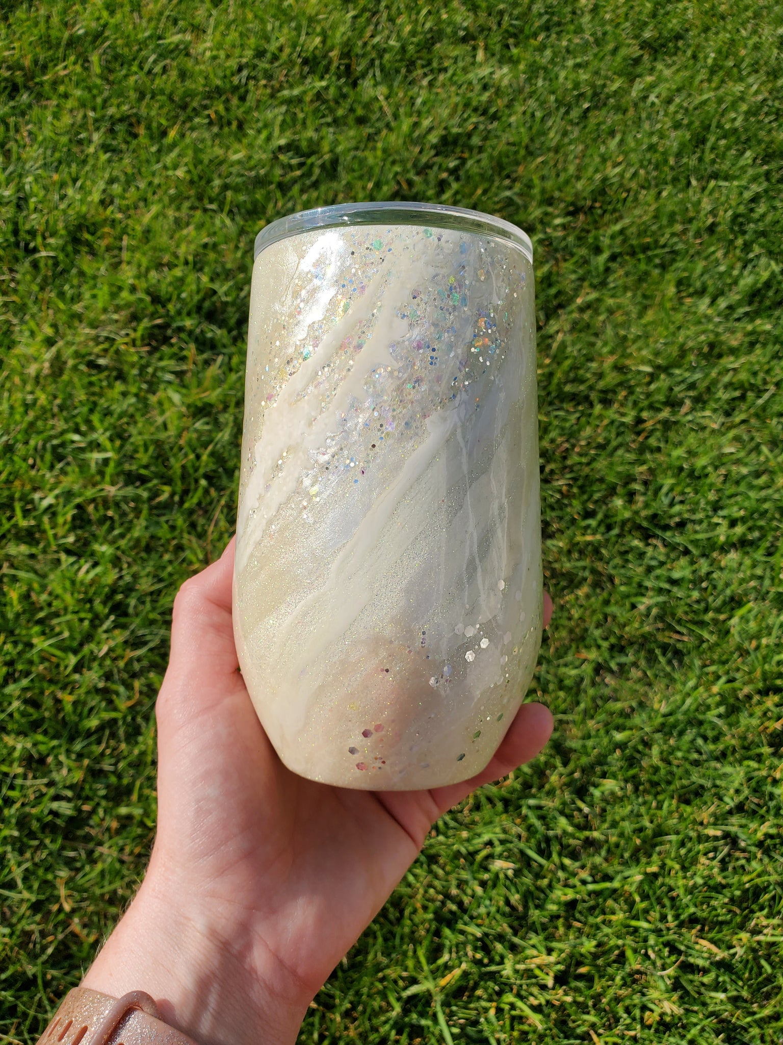 White Opal Milky Way - 17oz Tumbler