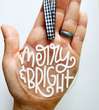 Merry & Bright Christmas Ornament